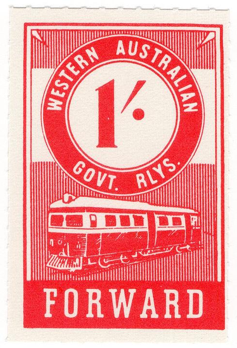 (I.B) Australia - Western Australia Railways : Parcels 1/-