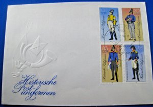 GERMANY  (DDR)  -  1986 - POSTAL UNIFORMS  FDC     (GGG37)