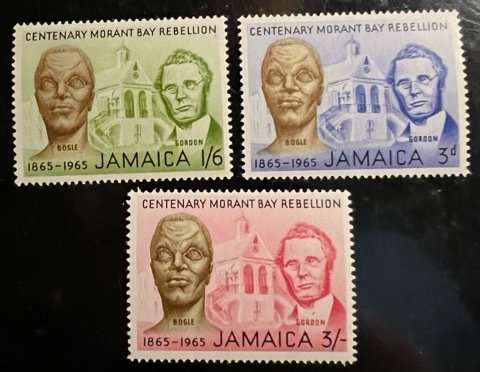 Jamaica Scott# 244-246 VF Unused H Set of 3 Cat $1.25