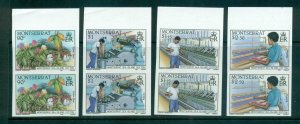 Montserrat 1985 Cotton Industry IMPERF pairs MUH lot68590