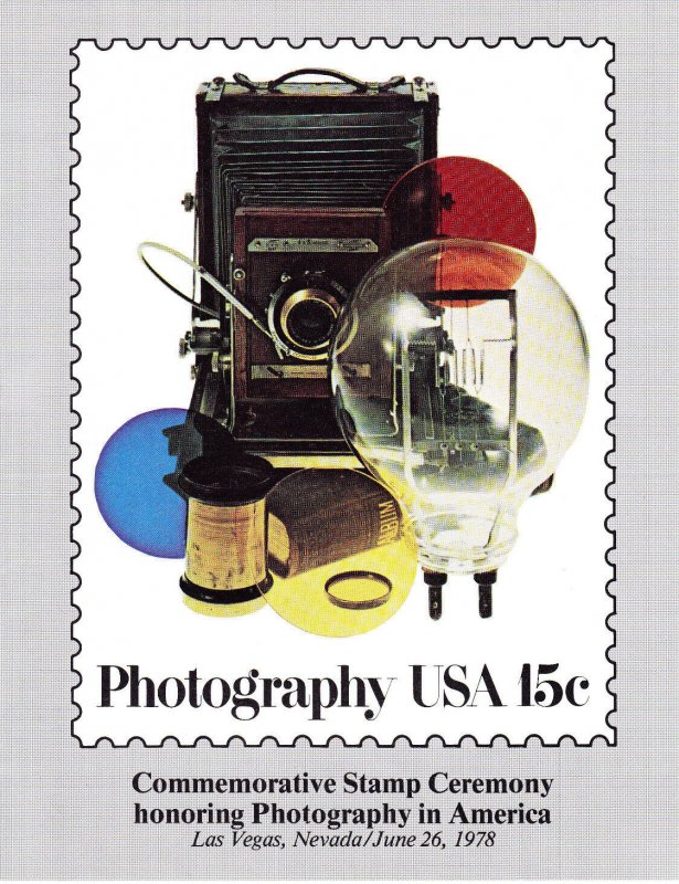 USPS 1st Day Ceremony Program #1758 Photography in America 1978 