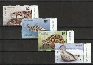 Romania STAMPS 2020 SPOTTED ANIMALS MNH POST SET SHARK SNAKE TURTLE