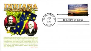 #5091 Indiana Statehood Forever - Panda Cachet – EV25