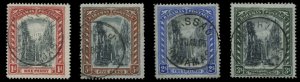 Bahamas #33-36 Cat$210, 1901-3 Queen's Staircase, set of four, used