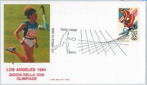 54512 - USA - POSTAL HISTORY: SPORTS SPECIAL COVER: TENNIS Olympic Games 1984-