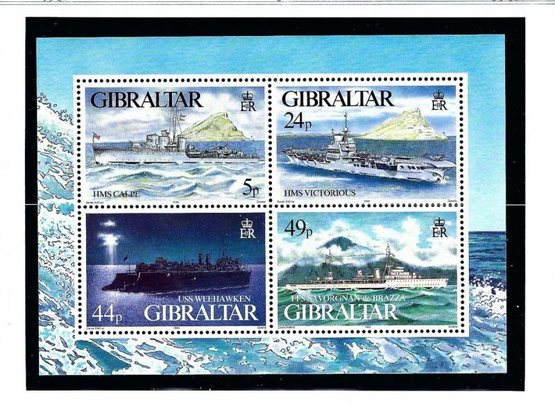 Gibraltar 684 MNH 1995 WWII Warships