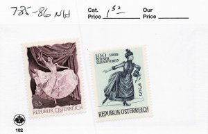 AUSTRIA    785-86   MNH