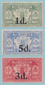 BRITISH NEW HEBRIDES 38 - 40  MINT HINGED OG * SET - NO FAULTS VERY FINE! - P625