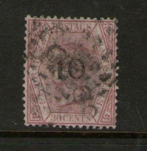 Malaya S. Setts. 1880 QV SG 24 or Sc 23 FU