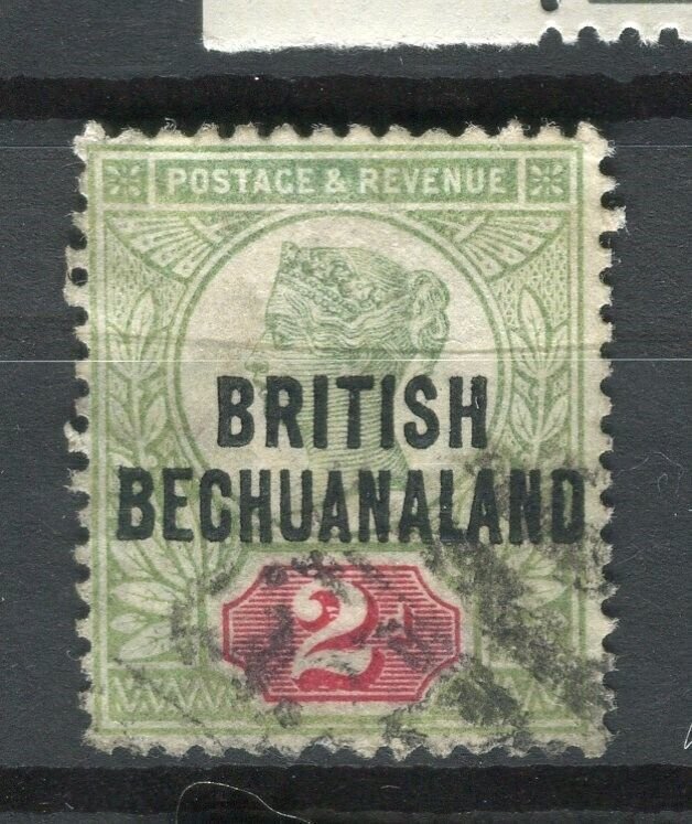 BECHUANALAND; 1890s classic QV Optd. issue fine used Shade of 2d. value