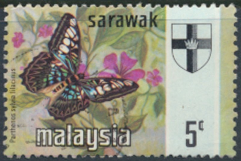 Sarawak  Malaysia    SC#  237  Used  Flowers see details & scans