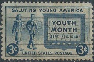 US 963 (used) 3¢ Youth Month (1948)