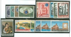 San Marino #466-472/487-489/C116 Unused Single (Complete Set) (Stamps On Stamps)