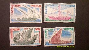 Mali 1976 Scott# 269-272 BOATS Complete MNH XF set of 4