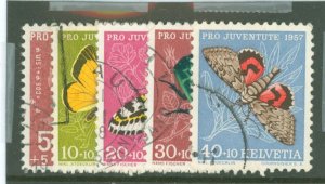 Switzerland #B267-71  Single (Complete Set)