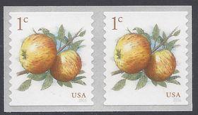 #5037 1c Apples Coil Pair 2016 Mint NH