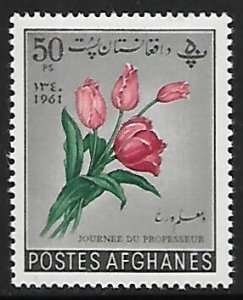 Afghanistan # 545 - Teachers Day, Tulips - MNH.....{BLW21}