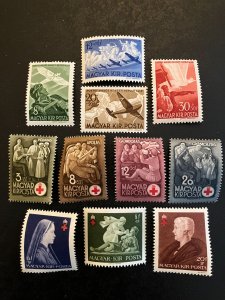Hungary Scott B140-B150 Mint