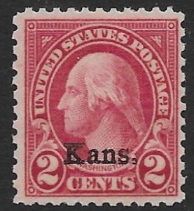 US 660 1929   2 cent  fvf mint nh