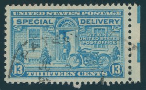 US #E17 13 cent Special Delivery; Used; One Straight Edge