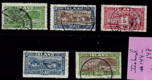 Iceland SC#144-148 Used F-VF....Bid a Bargain!