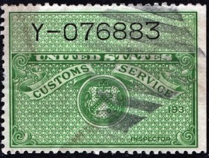 CB110 U.S. Customs Baggage Stamp (1930) Used