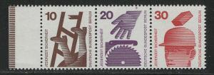 Germany Berlin Scott # 9N317, 9N318, 9N320, mint nh, se-tenant, Mi # W47