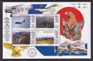 Dominica 2100 Airplanes Souvenir Sheet MNH VF