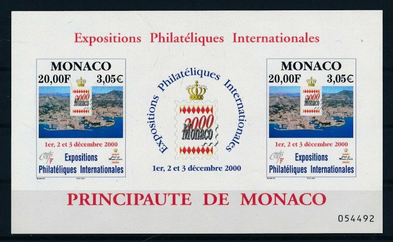 [I2654] Monaco 2001 good sheet very fine MNH