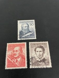 Czechoslovakia sc 670-672 u comp set