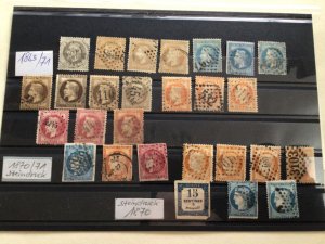 France 1863 to 1870 used stamps A12903