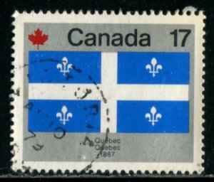 822 Canada 17c Quebec Flag, used