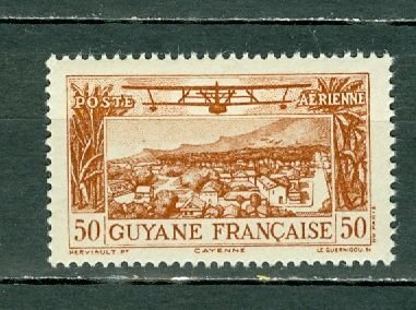 FRENCH GUIANA 1942 AIR #C8A MNH...$1.00
