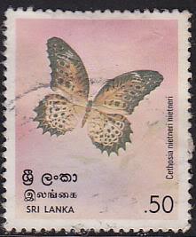 Sri Lanka 535 Used 1978 Tamil Lacewing Butterfly