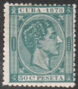 1878 Cuba Stamps Sc 80 King Alfonso Spain   NEW