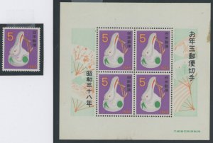 Japan #773 Unused Souvenir Sheet
