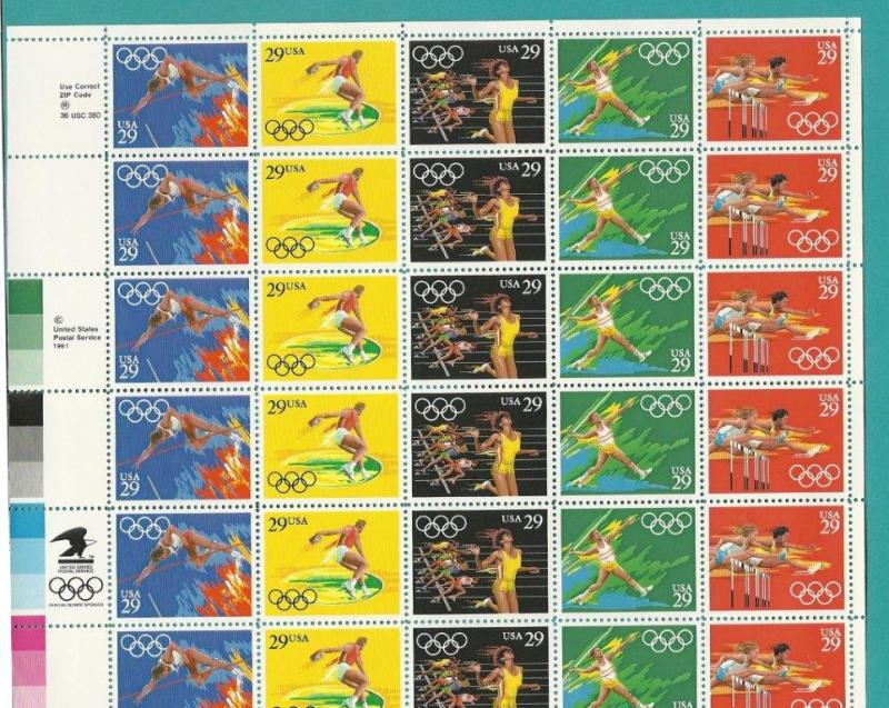 2553-57a Summer Olympics 1992 Barcelona Sheet