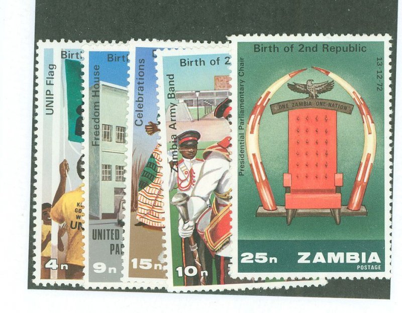 Zambia #112-16 Mint (NH) Single (Complete Set)