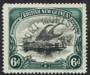 PAPUA 1901 LAKATOI BRITISH NEW GUINEA 6D HORIZONTAL WMK USED 