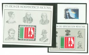 Mexico #1403/1419/1423 Mint (NH) Souvenir Sheet (Space)