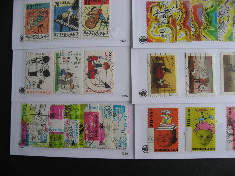 Netherlands 13 different complete semipostal sets used!