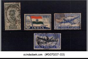 INDIA - 1947  INDPENDENCE SG#301-304 - 4V-  USED