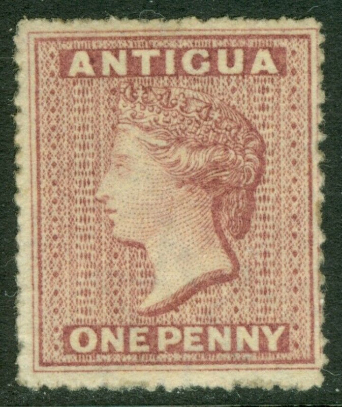 EDW1949SELL : ANTIGUA 1863 Sc #2 Very Fine, Mint, part OG. Very Fresh. Cat $140.