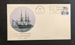 1972 USS Constitution 175th Anniversary Navy Cover Boston MA