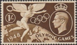 Great Britain #274 1948 1S Brown Olympic Games UNUSED-VF-OG-H.