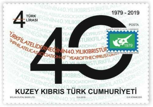 TURKISH NORTHERN CYPRUS/2019 - 40. Year Cyprus Turkish Philatelic Associat., MNH 