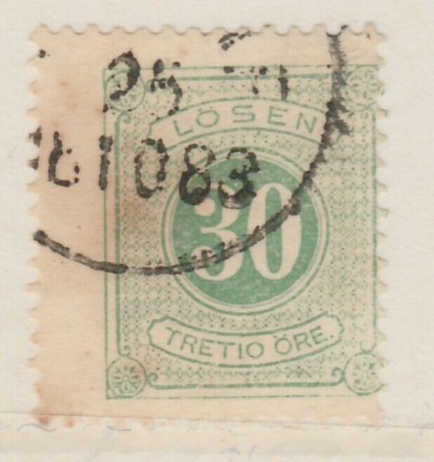 Sweden Postage Due 1874-86 30o Perf 13 Fine Used A13P19F147