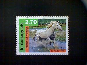 France, Scott #2672, used(o), 1998,  Horses, The Camargue, 2.70frs, multicolored