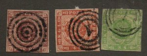 Denmark 4, 4a & 5 Used