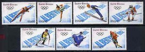 Guinea-Bissau 1989 MNH Stamps Scott 772-778 Sport Olympic Games Skiing Hockey